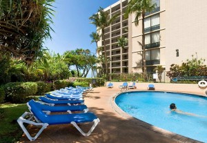 Maui poolside